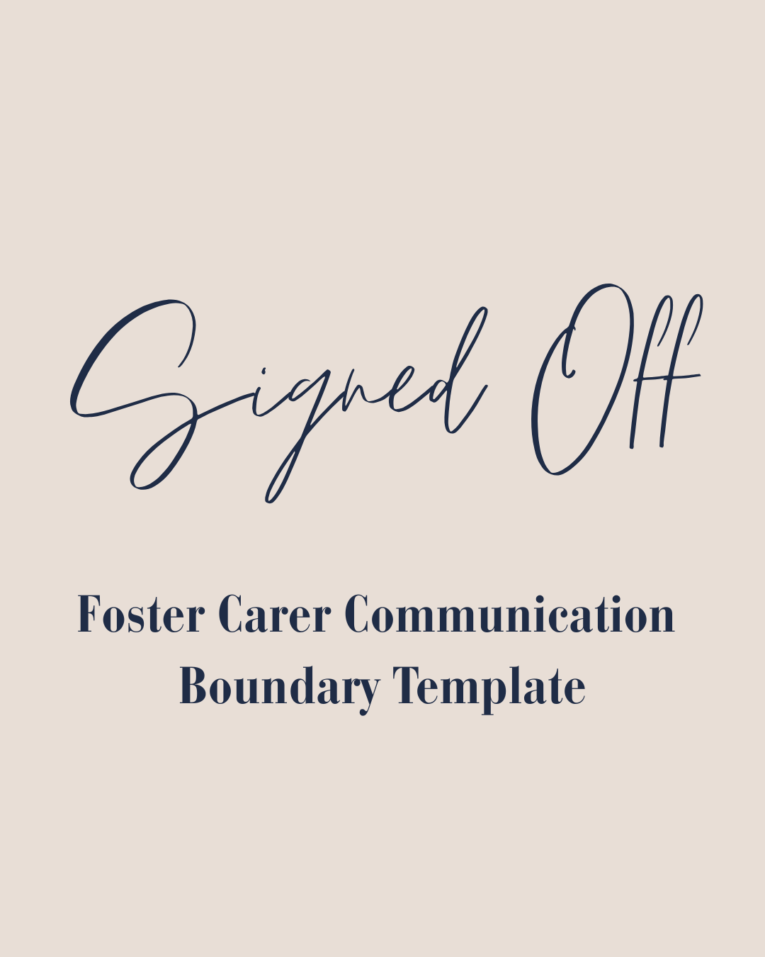Signed Off